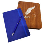 Ahşap Kutulu Defter ve Kalem Seti - Görsel 4