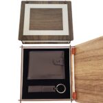 Ahşap Kutulu Deri Cüzdan Ve Anahtarlık Seti - Görsel 3