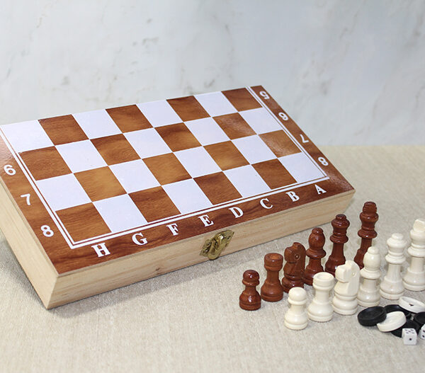 Ahşap Kutulu Satranç Model 2