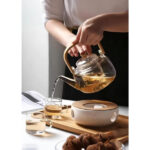 Ahşap Saplı Cam Filtreli Demlik - Görsel 2