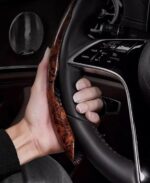 Ahşap Tasarımlı Direksiyon Simidi Koruma Kılıfı 2 li - Görsel 2