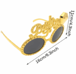 Altın Renk Bride To Be Yazılı Gelin Gözlüğü - Görsel 3