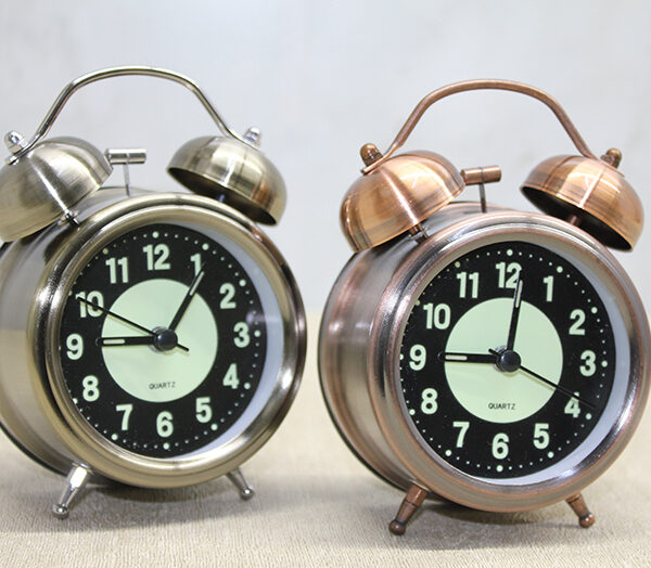 Antik Metal Çalar Saat Küçük Boy