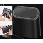 Araba Çöp Kutusu Kapaklı Organize Siyah Renk - Görsel 3