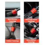 Araba Detaylı Temizlik Fırça Seti - Görsel 3