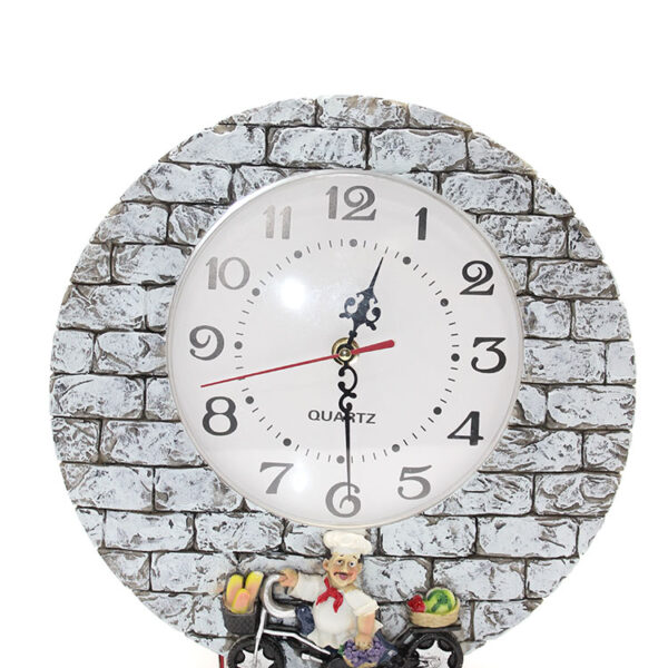 Aşçı Tasarımlı Polyester Duvar Saati Model 1