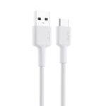 AUKEY CB-CD30-WH NAYLON ÖRGÜLÜ USB-A TYPE-C ŞARJ KABLOSU 0.9MT - Görsel 2