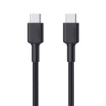 AUKEY CB-CD45-BK PD NAYLON ÖRGÜLÜ TYPE-C TYPE-C ŞARJ KABLOSU 0.9MT