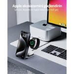 AUKEY LC-MC312-GY MAGFUSION Z QI2 15W KATLANABİLİR 3 Ü 1 ARADA MIKNATISLI KABLOSUZ ŞARJ CİHAZI - Görsel 2
