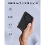 AUKEY PB-MS02-GY 30W 10000 MAH MAGSAFE KABLOSUZ POWERBANK - Görsel 2
