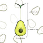 Avokado Şeklinde Kedi Naneli ve Mama Hazneli Kedi Oyuncağı - Görsel 3