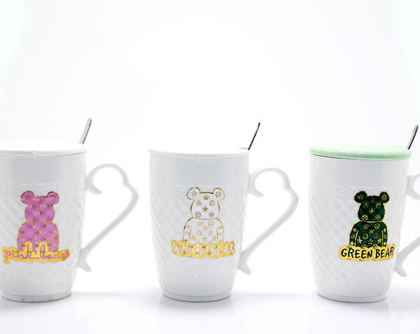 Ayıcık Tasarımlı Porselen Kupa Bardak