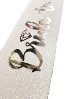 Beyaz Gümüş Bride To Be Yazılı Kuşak Kemer - Görsel 3