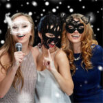 Beyaz İnci Taşlı Parti Maskesi - Görsel 3