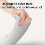 Beyaz Mermer Desenli Alüminyum Plastik Duvar Sticker (30x30) - Görsel 4