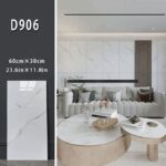 Beyaz Mermer Desenli Alüminyum Plastik Duvar Stickerı - Görsel 5