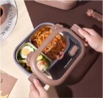 Bölmeli Paslanmaz Çelik Yemek Kutusu - Görsel 5