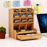 Bölmeli ve Çekmeceli Ahşap Organizer - Görsel 3