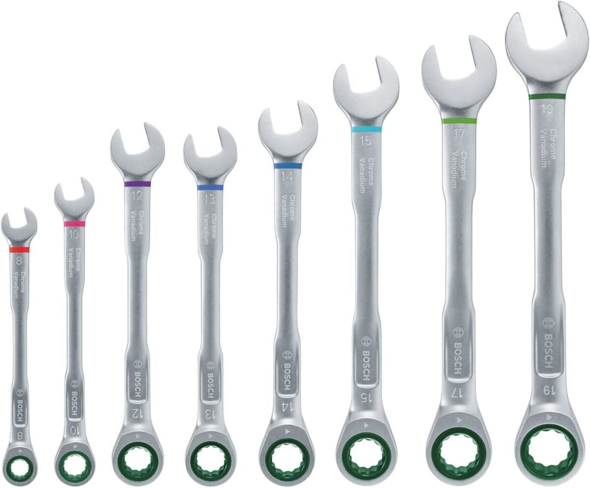 Bosch 8 Parça Kombine Anahtar Seti - Görsel 1
