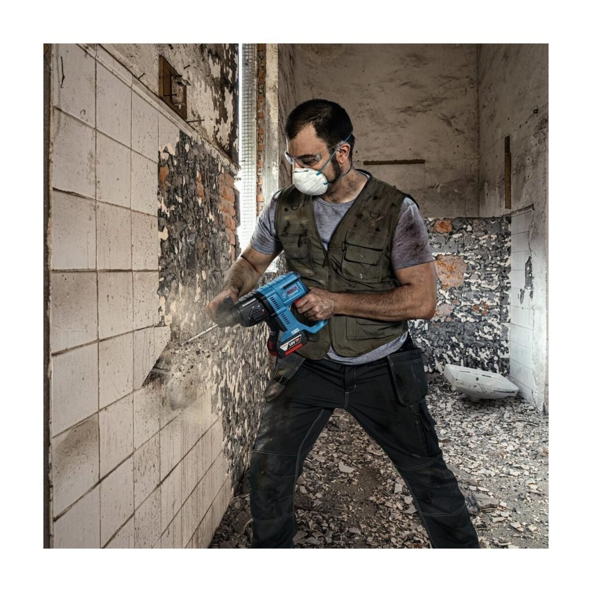 Bosch GBH 180 Lİ Kömürsüz Akülü Kırcı Delici - Görsel 2