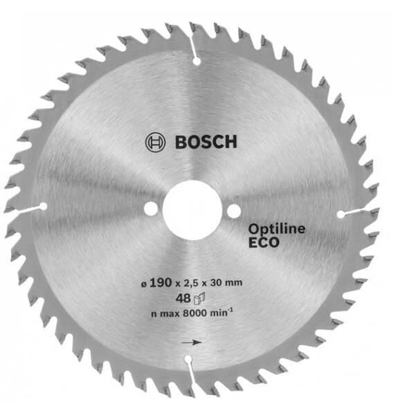 Bosch Optine Eco Daire Testere Bıçağı 190x30 mm 48 Diş 2 608 641 790