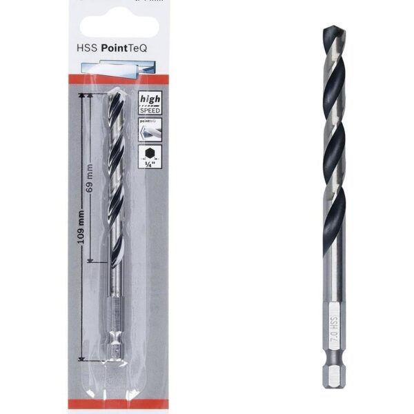 Bosch Pointteq Altıgen Şaftlı Hss Matkap Ucu 7 mm