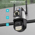 Çakarlı Çift Lensli Dış Mekan Güvenlik Kamerası - Görsel 4