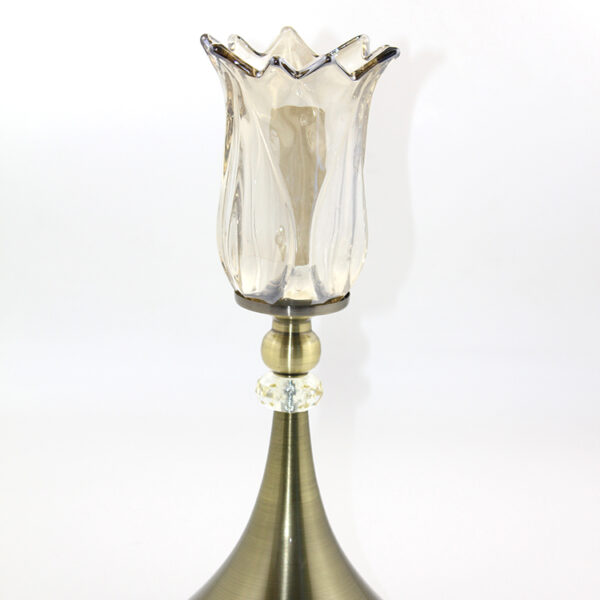 Cam Şamdan Tekli Model 2