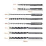 CAT DA03901 10 Parça Tungsten Karbür SDS-Plus Beton Matkap Uç Seti - Görsel 3