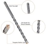 CAT DA03901 10 Parça Tungsten Karbür SDS-Plus Beton Matkap Uç Seti - Görsel 5