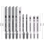 CAT DA06903 10 Parça Profesyonel Metal/Ahşap Hassas/Kaba Kesim Dekupaj Testere Ucu - Görsel 4