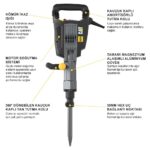 CAT DX29 1750Watt 50 Joule Profesyonel 30MM HEX Kırıcı - Görsel 3