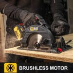 CAT DX53B 18Volt 185mm Kömürsüz Profesyonel Daire Testere (Akü Dahil Değildir) - Görsel 5