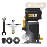 CAT DX82B 18Volt Şarjlı Kömürsüz 6mm Devir Ayarlı Profesyonel Avuç İçi El Frezesi Formika Tıraşlama (Akü Dahil Değildir) - Görsel 2