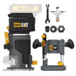 CAT DX82B.3 18Volt Şarjlı Kömürsüz 6mm Devir Ayarlı Profesyonel Avuç İçi El Frezesi Formika Tıraşlama (Akü Dahil Değildir) - Görsel 2
