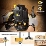 CAT DX89 2100Watt 12mm Profesyonel El Frezesi - Görsel 3