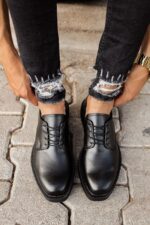 CH001 - FST Classic Lace Erkek Ayakkabı SIYAH - Görsel 3