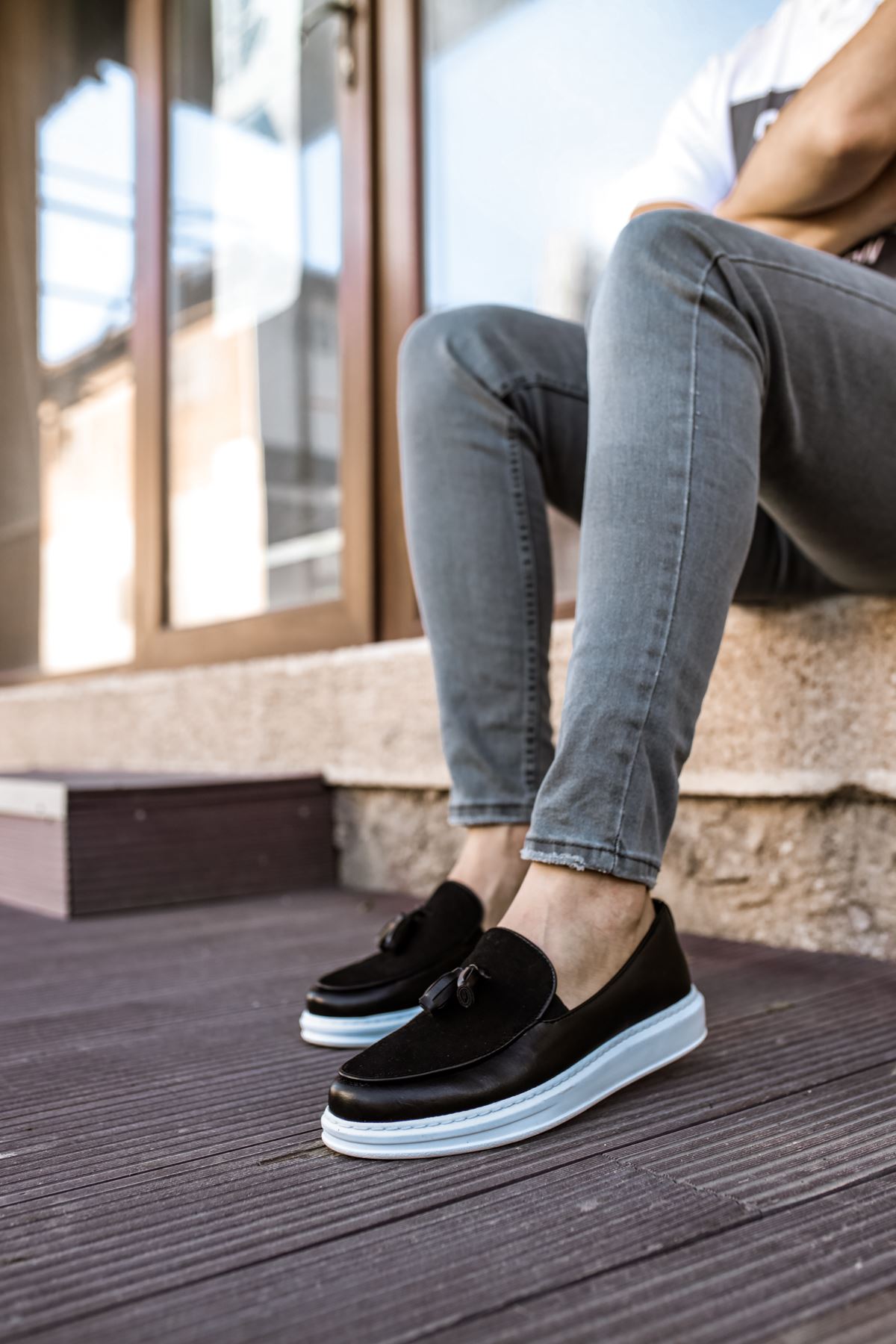 ch002-cbt-loafer-pelle-erkek-24310_2 CH002 - CBT Loafer Pelle Erkek Ayakkabı SIYAH - Görsel 2