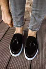 CH002 - CBT Loafer Pelle Erkek Ayakkabı SIYAH - Görsel 4