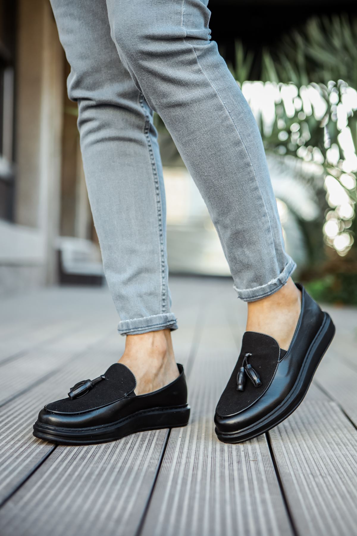 ch002-cst-loafer-pelle-erkek-24311_2 CH002 - CST Loafer Pelle Erkek Ayakkabı SIYAH - Görsel 2
