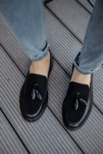 CH002 - CST Loafer Pelle Erkek Ayakkabı SIYAH - Görsel 5