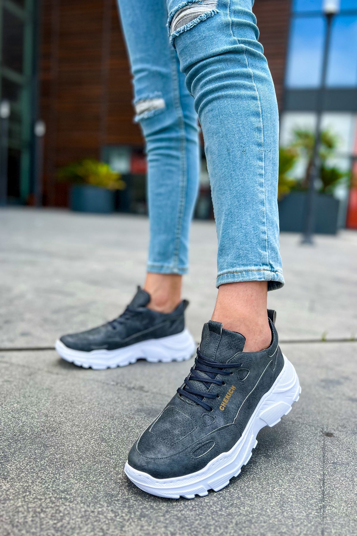 ch089-cbt-low-top-lace-up-er-24559_2 CH089 - CBT Low Top Lace Up Erkek Ayakkabı ANTRASIT - Görsel 2