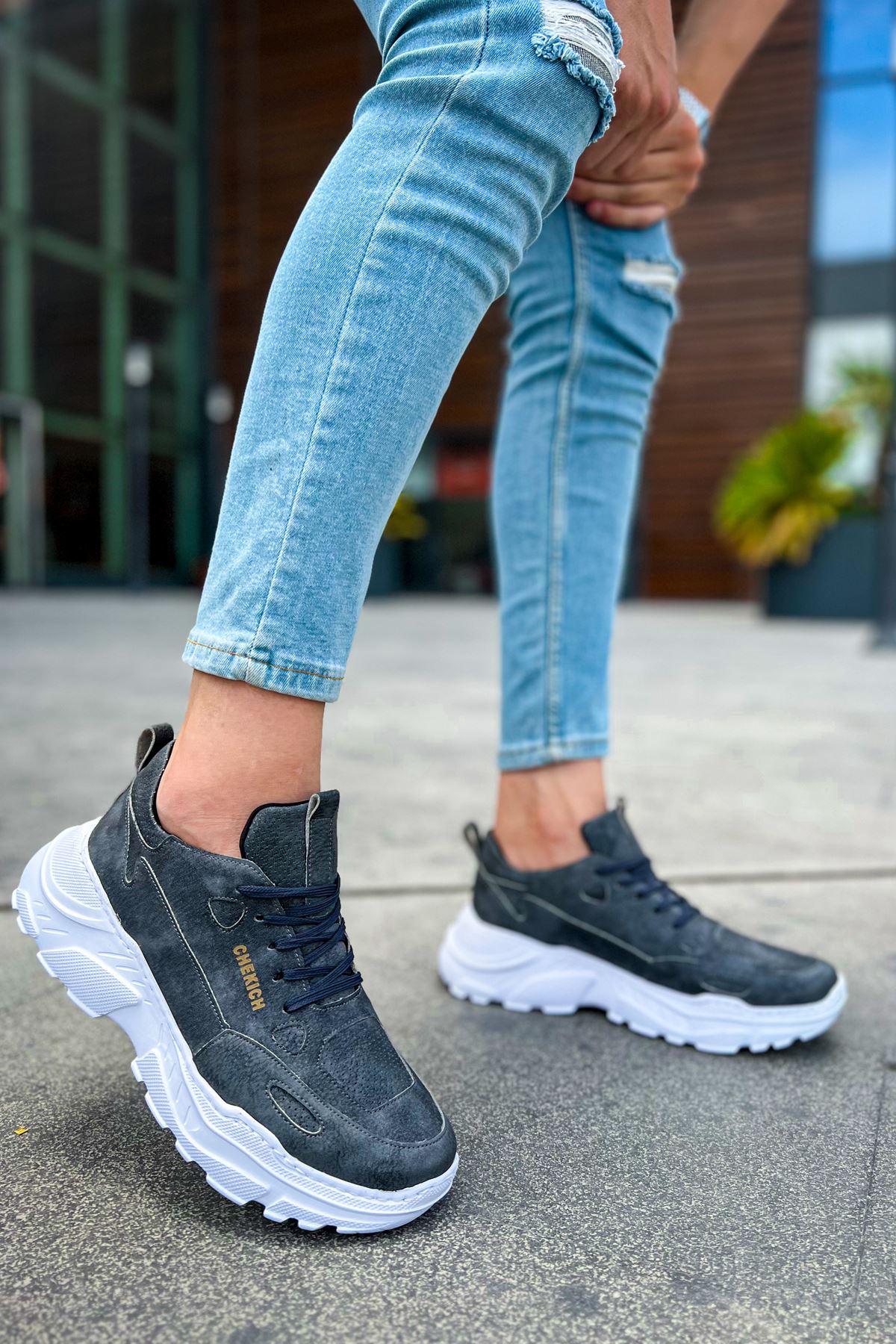 ch089-cbt-low-top-lace-up-er-24559_3 CH089 - CBT Low Top Lace Up Erkek Ayakkabı ANTRASIT - Görsel 3