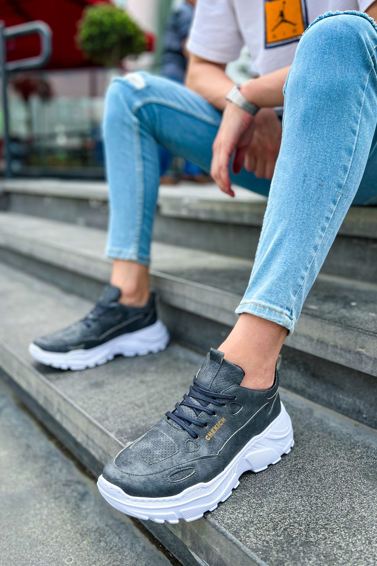 ch089-cbt-low-top-lace-up-er-24559_4 CH089 - CBT Low Top Lace Up Erkek Ayakkabı ANTRASIT - Görsel 4