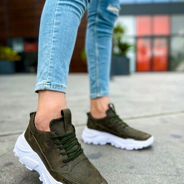 CH089 - CBT Low Top Lace Up Erkek Ayakkabı HAKI