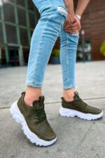 CH089 - CBT Low Top Lace Up Erkek Ayakkabı HAKI - Görsel 3