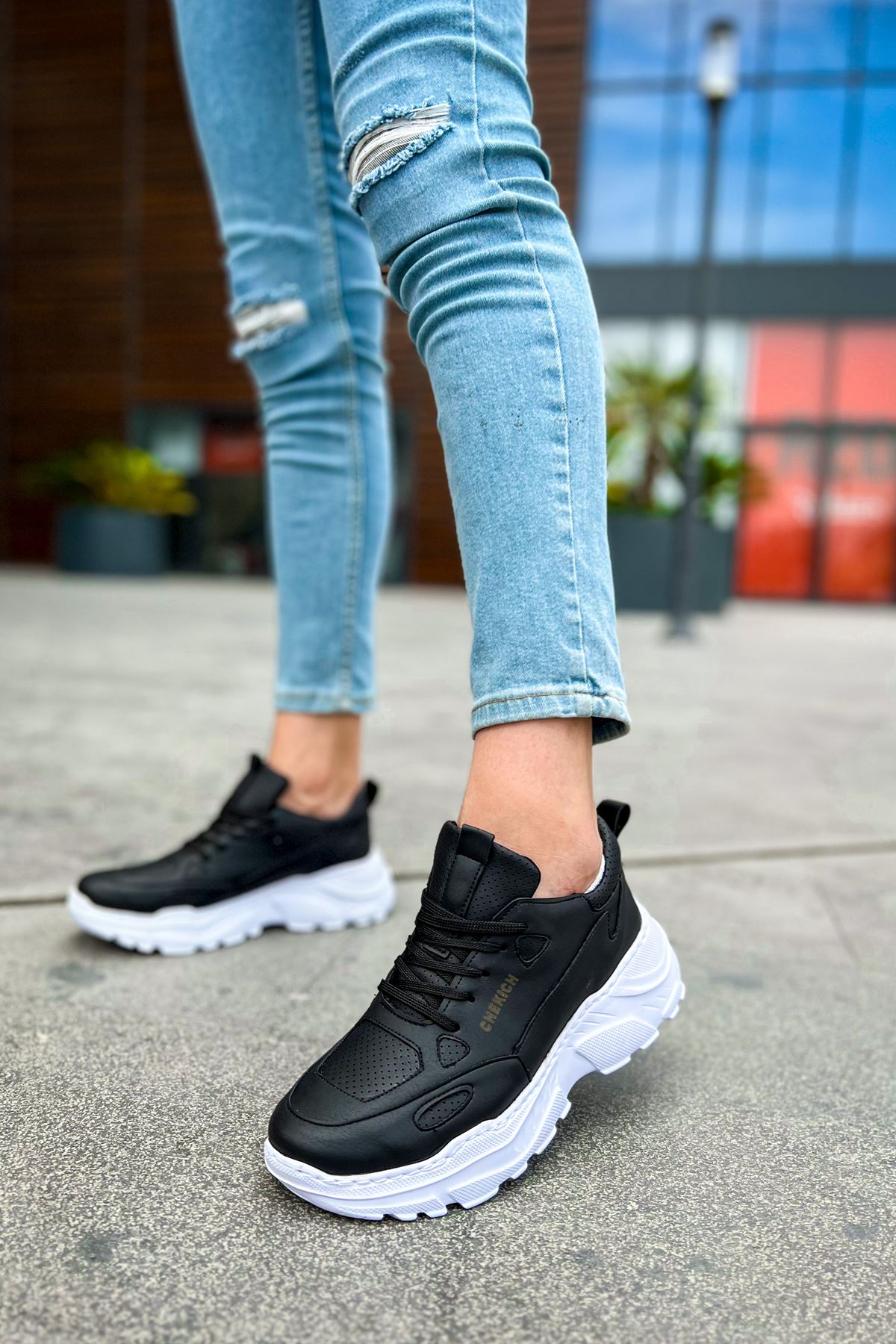 ch089-cbt-low-top-lace-up-er-24561_2 CH089 - CBT Low Top Lace Up Erkek Ayakkabı SIYAH - Görsel 2