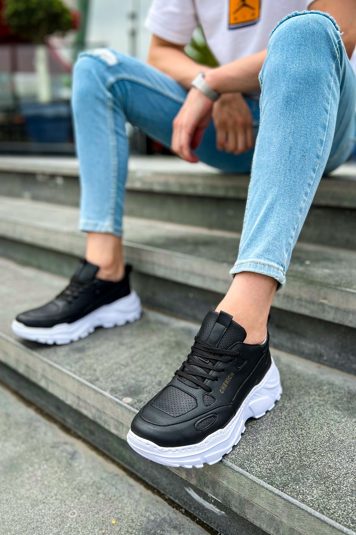 ch089-cbt-low-top-lace-up-er-24561_4 CH089 - CBT Low Top Lace Up Erkek Ayakkabı SIYAH - Görsel 4