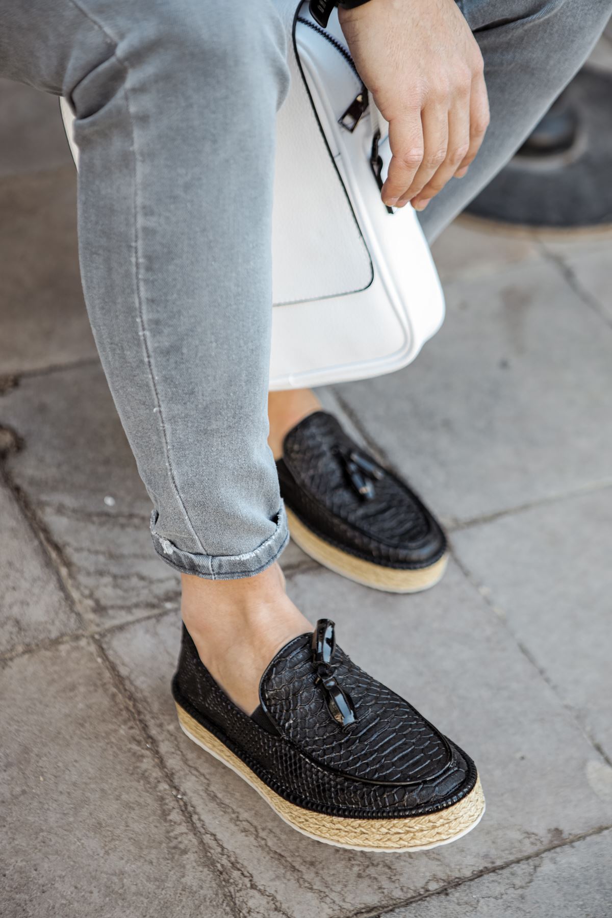 ch119-cbt-tassels-erkek-ayak-24684_2 CH119 - CBT Tassels Erkek Ayakkabı SIYAH - Görsel 2