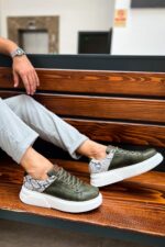 CH145 - CBT Sauerbergg Erkek Ayakkabı HAKI - Görsel 2